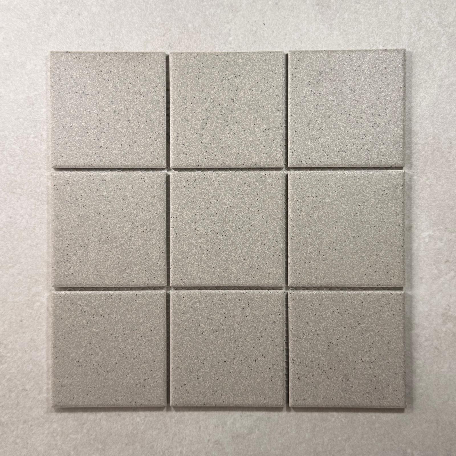 Square Manta Light Grey Matt Porcelain Mosaic 7788
