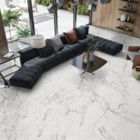Alpine Carrara Marble Look In/Out Rectified Porcelain Tile 2735
