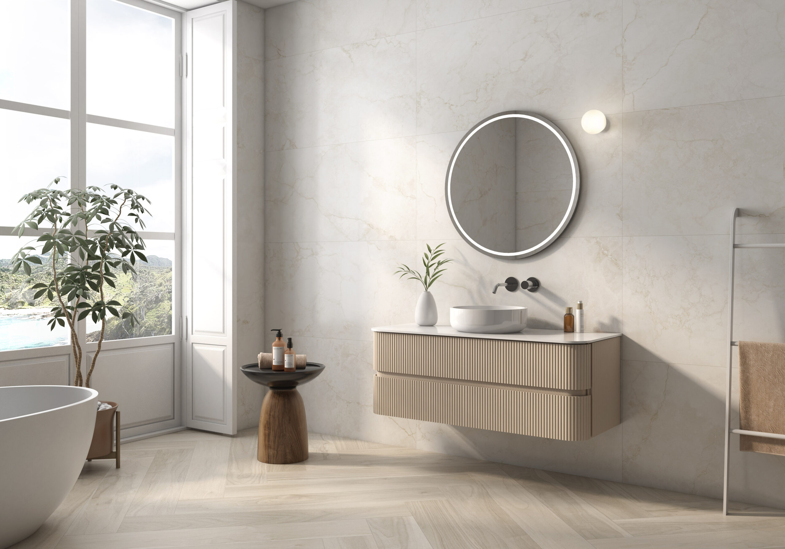 Hermes Cream Matt Spanish Porcelain Tile 2573