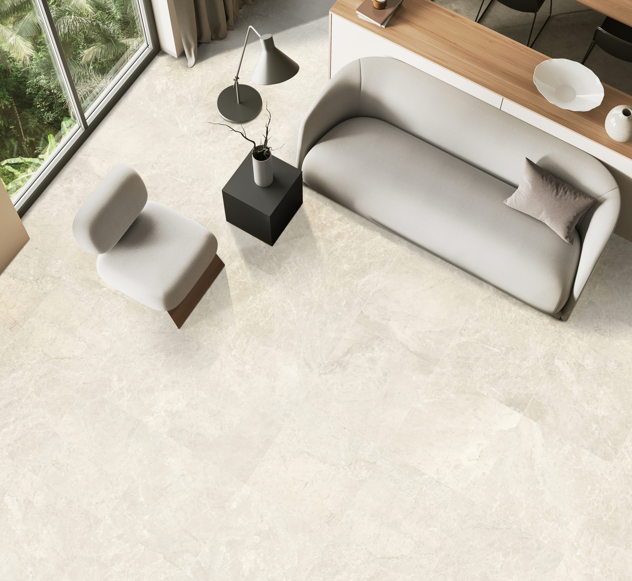 Kiama White Matt Rectified Porcelain Tile 2639