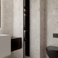 Grey Terrazzo Stone Look Matt Rectified Porcelain Tile 2853