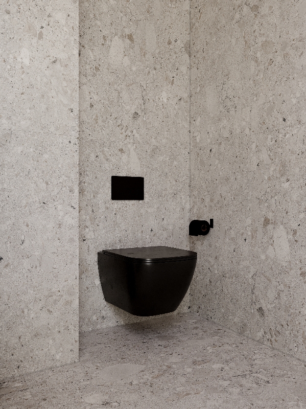 Grey Terrazzo Stone Look Matt Rectified Porcelain Tile 2853
