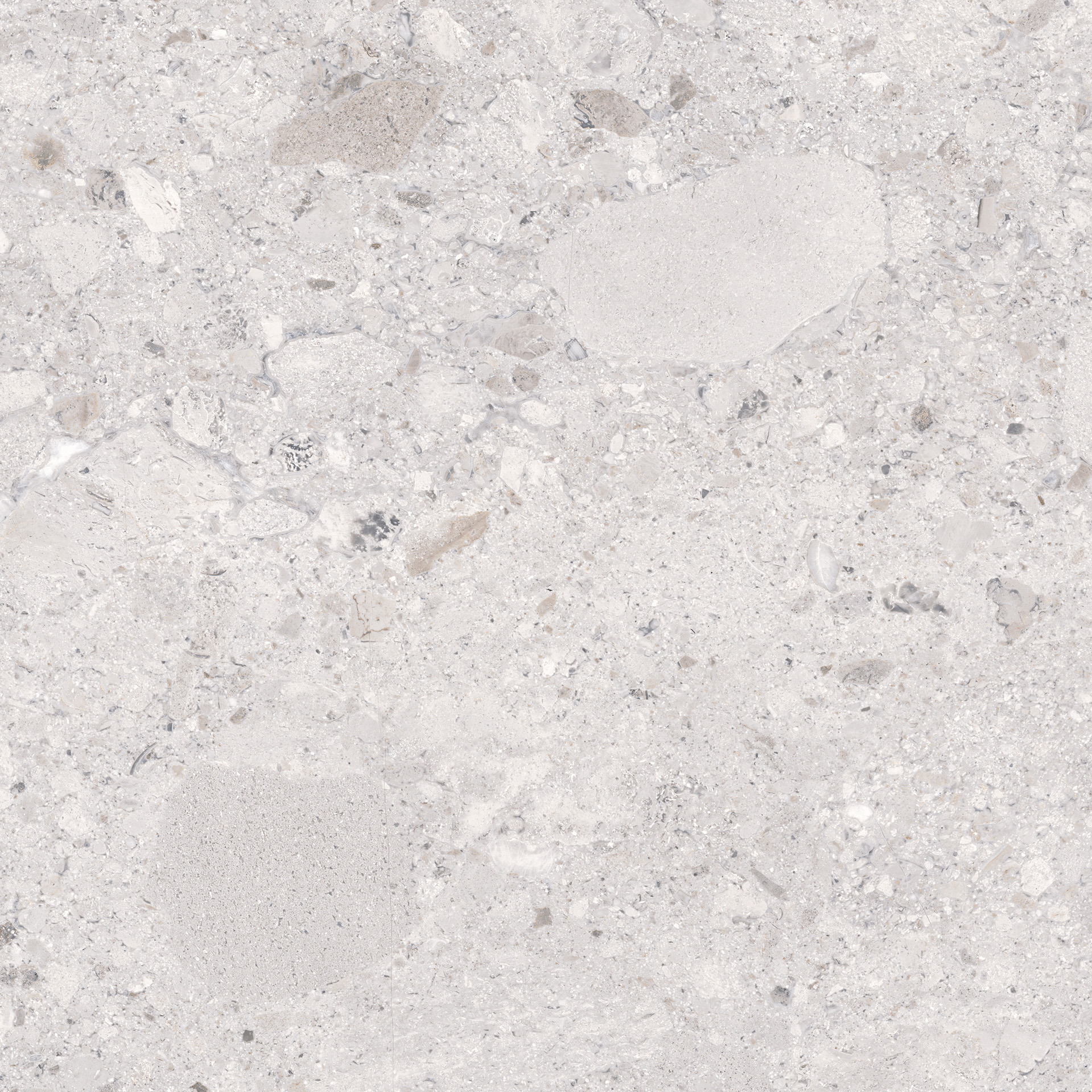 Grey Terrazzo Stone Look Matt Rectified Porcelain Tile 2853