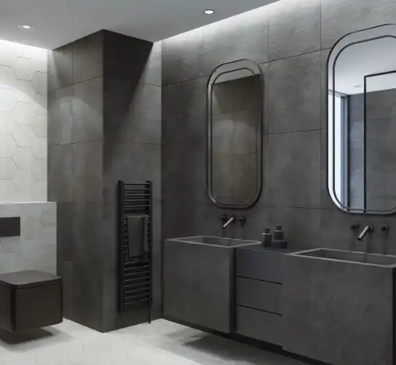 Bathroom Concrete Look Tiles