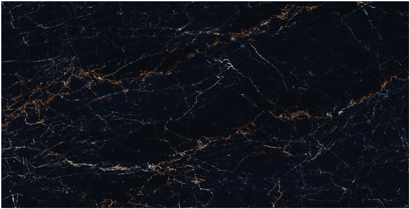 Turkiye Black Marble Look High Gloss Rectified Porcelain Tile 2721