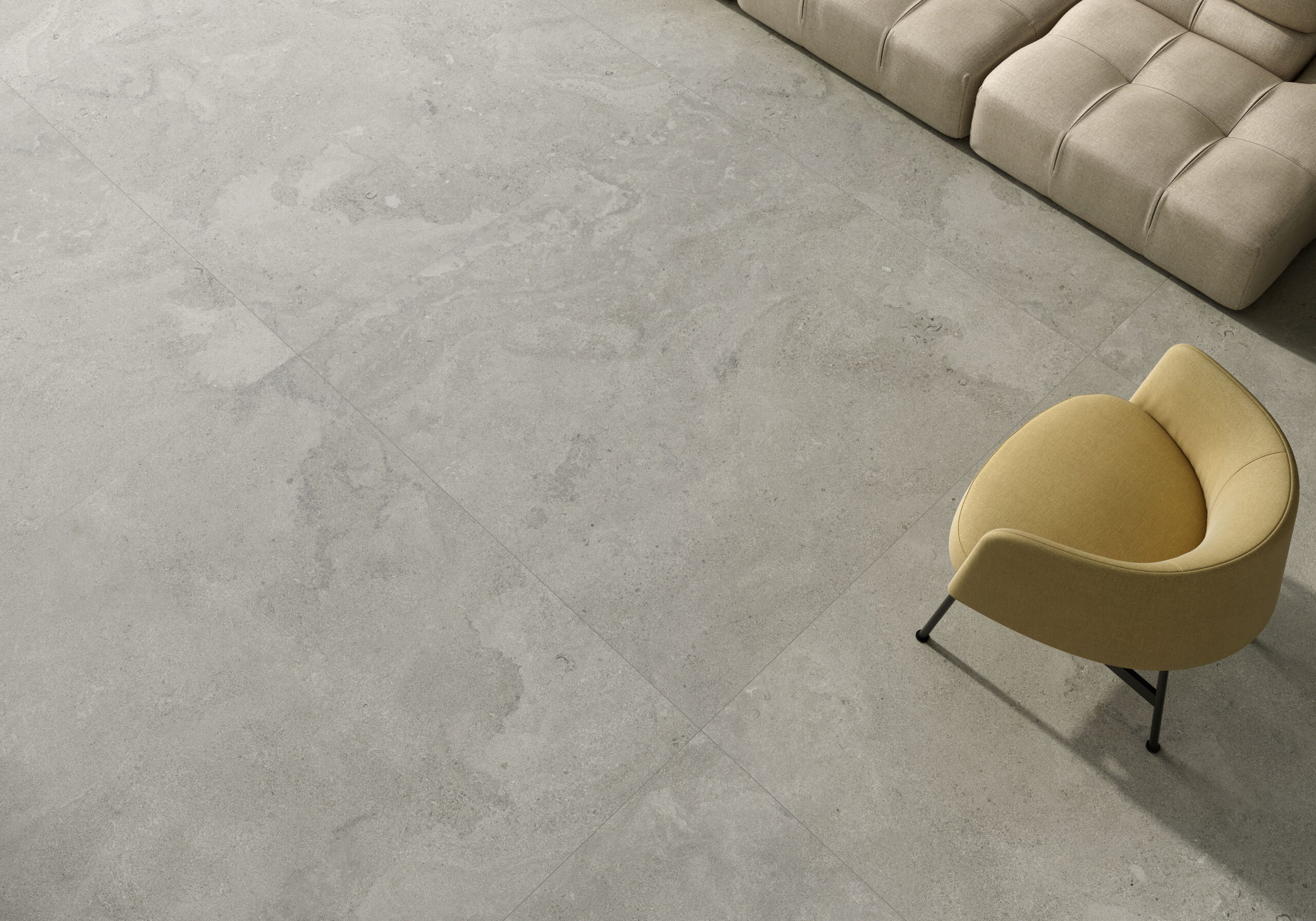 Portlandstone Grey Matt Spanish Rectified Porcelain Tile 2894