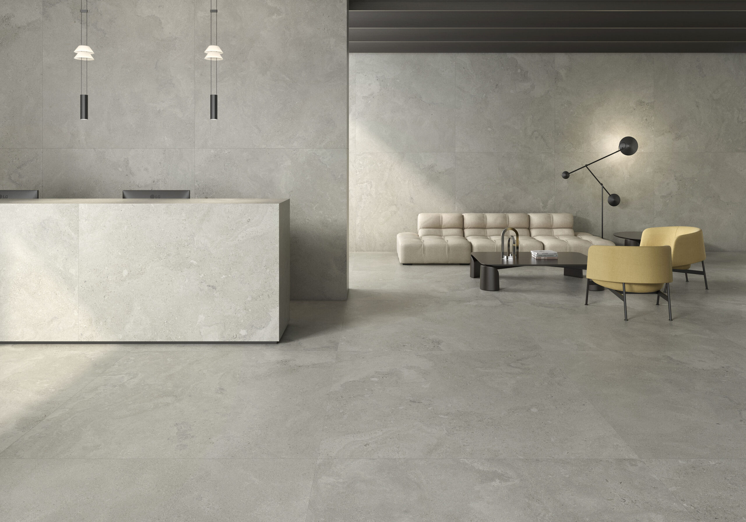 Portlandstone Grey Matt Spanish Rectified Porcelain Tile 2894