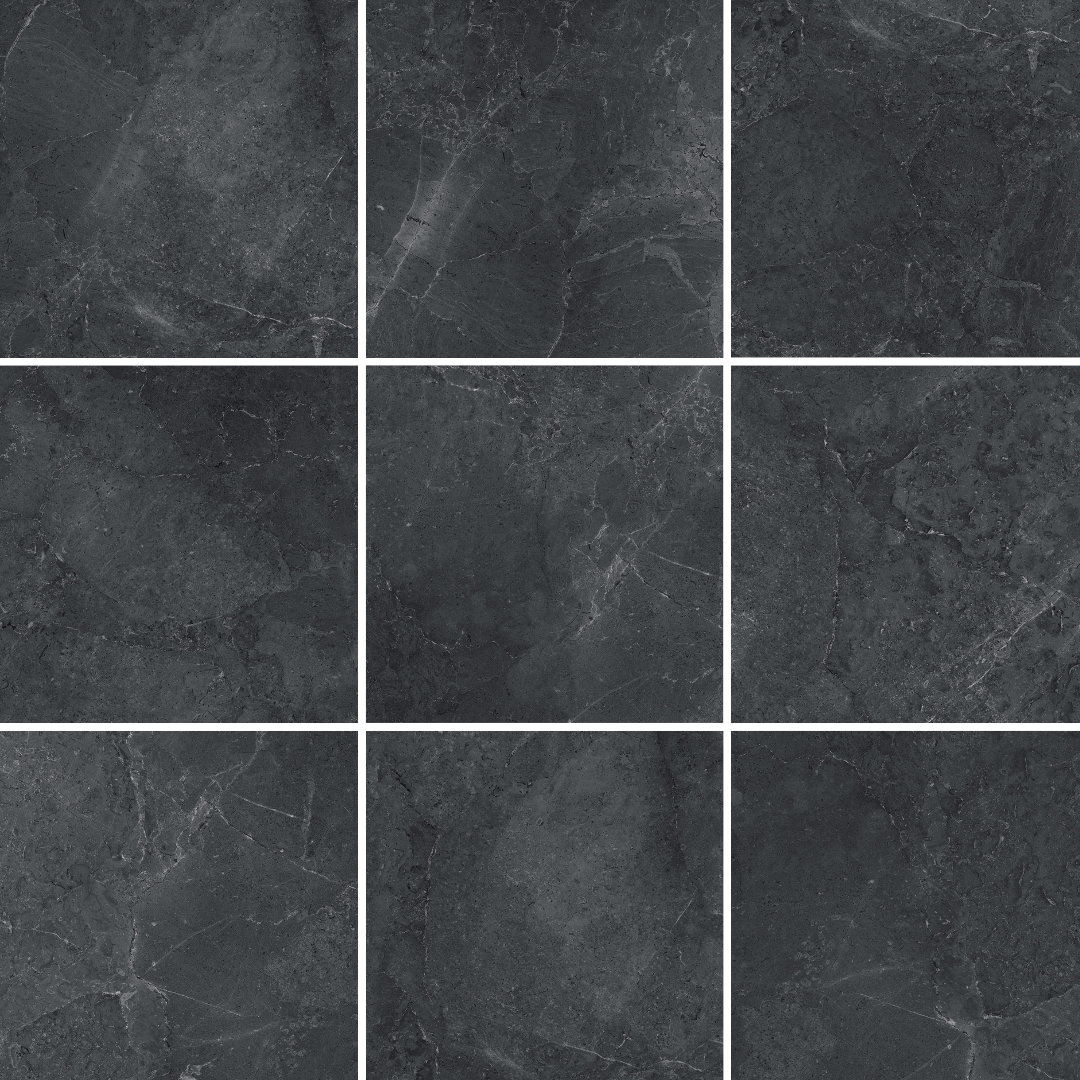 Vatican Dark Grey Marble Look Matt Rectified Porcelain Tile 2900
