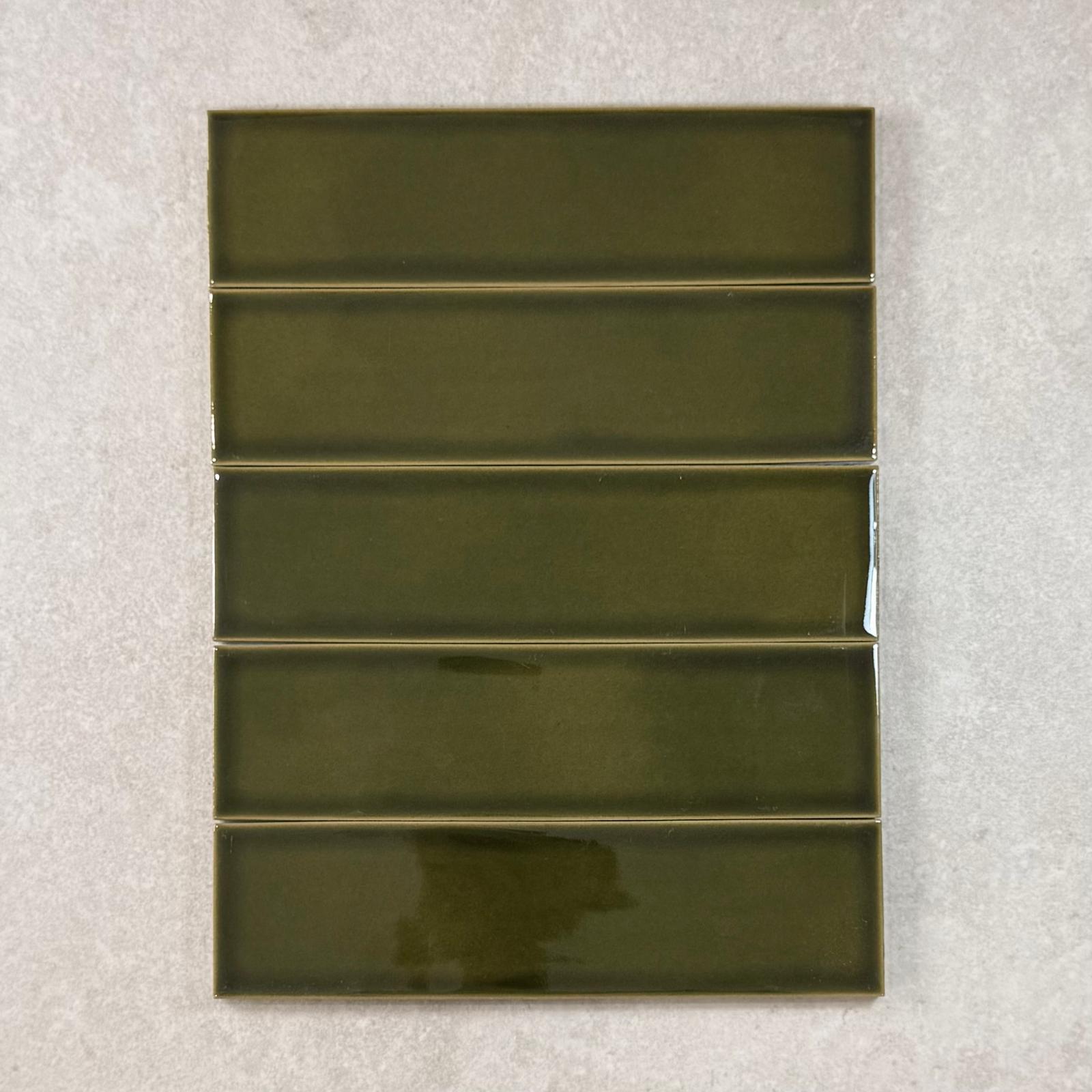 Mars Matcha Gloss Glazed Japanese Porcelain Subway Tile 2891