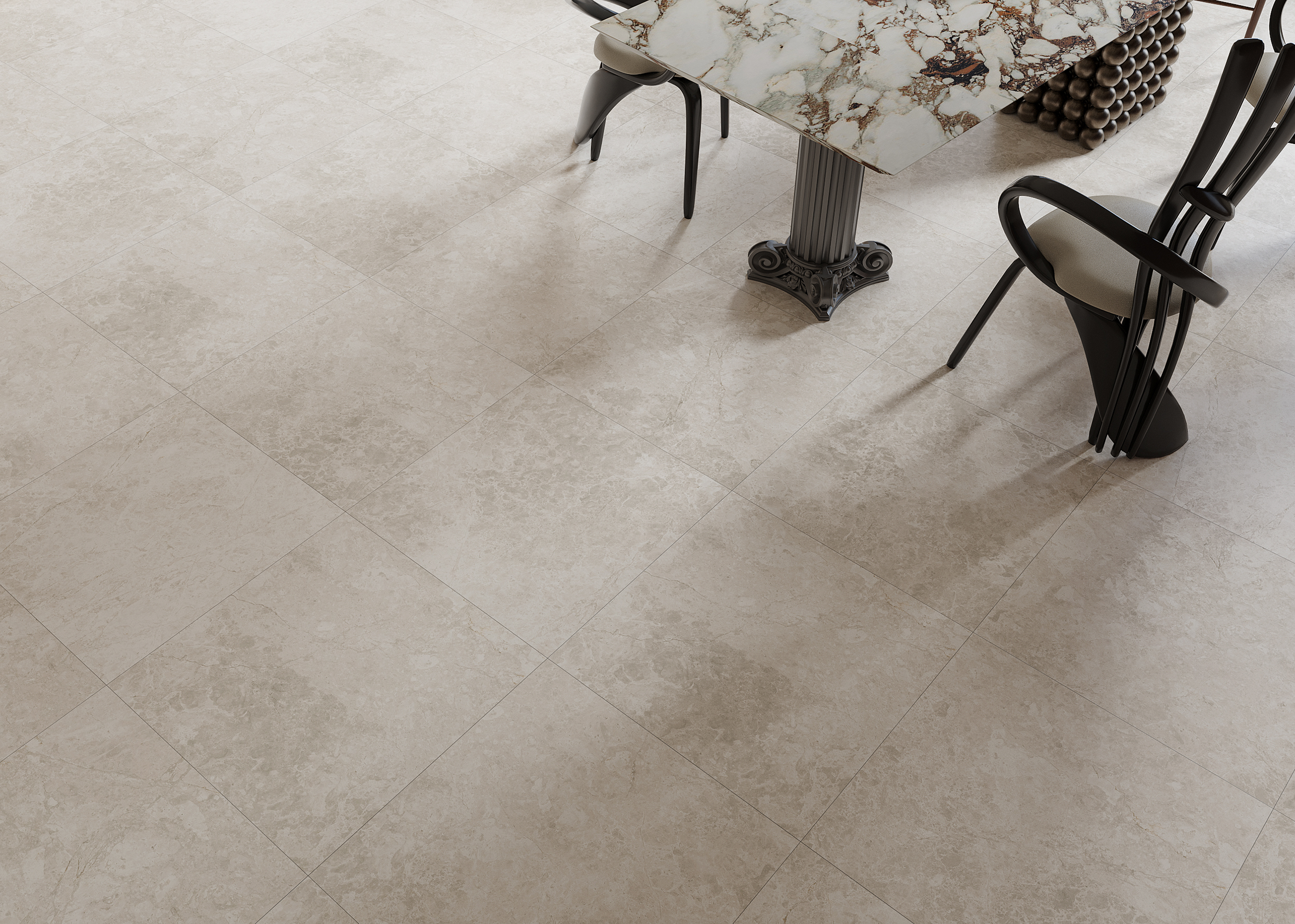 Cape Beige Stone Look In/Out Finish Rectified Porcelain Tile 2914