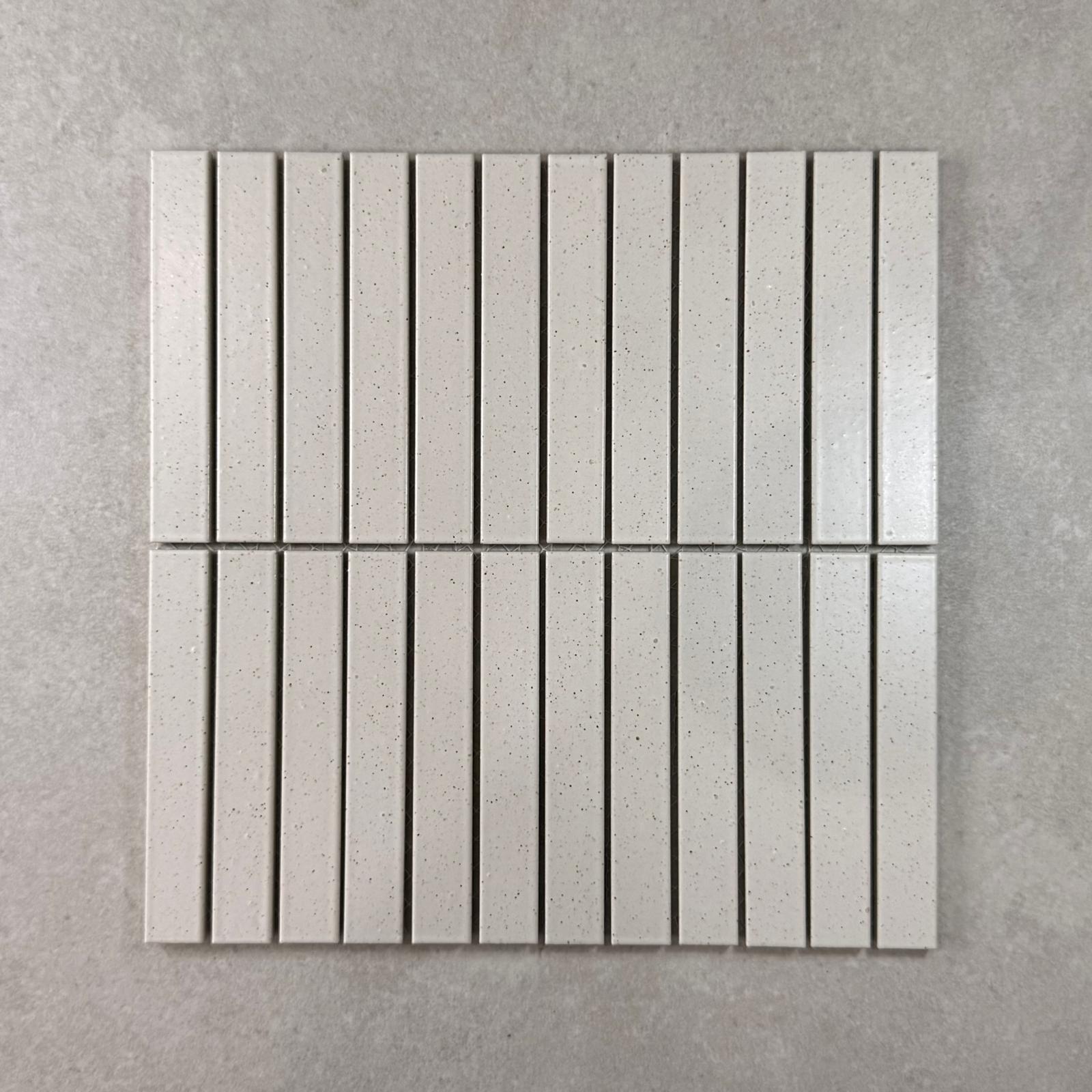 Megumi Crema Matt Kit Kat Glazed Japanese Porcelain Mosaic 7839