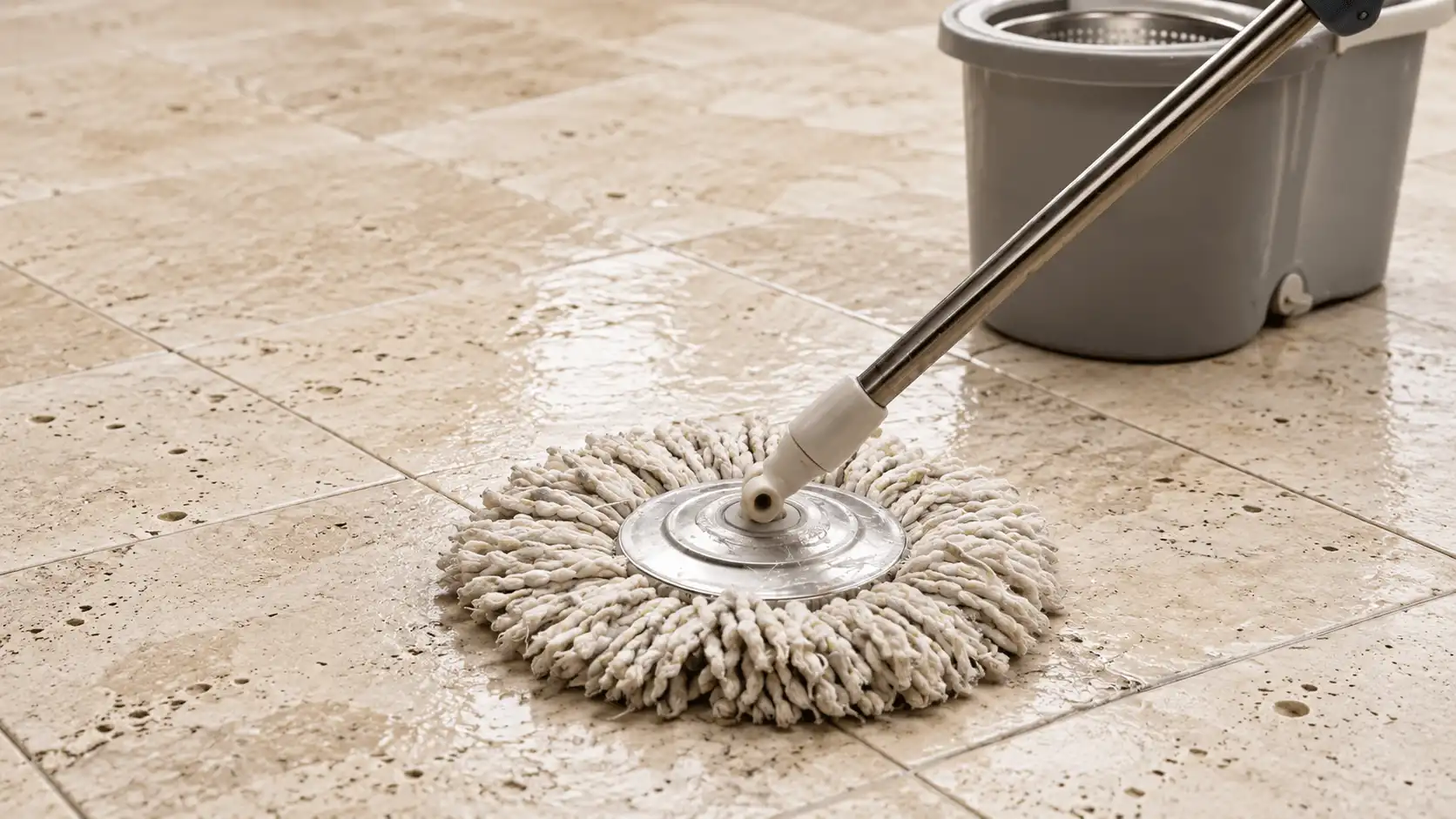 Mop The Travertine