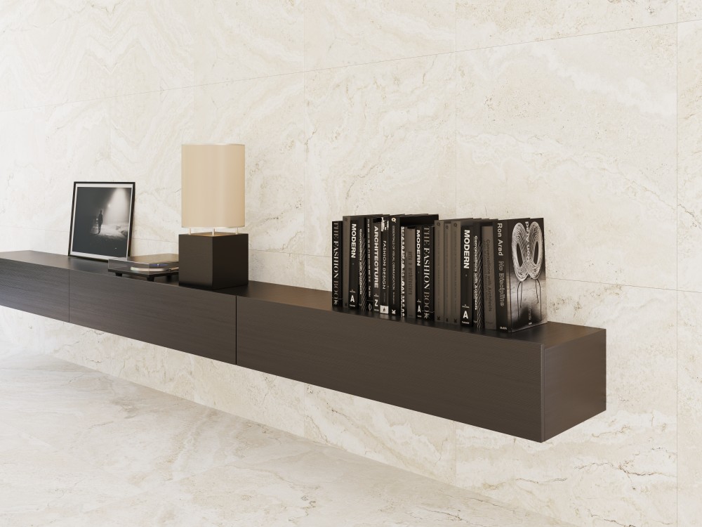 Siena Blanco Travertine Look Matt Spanish Rectified Porcelain Tile 2676