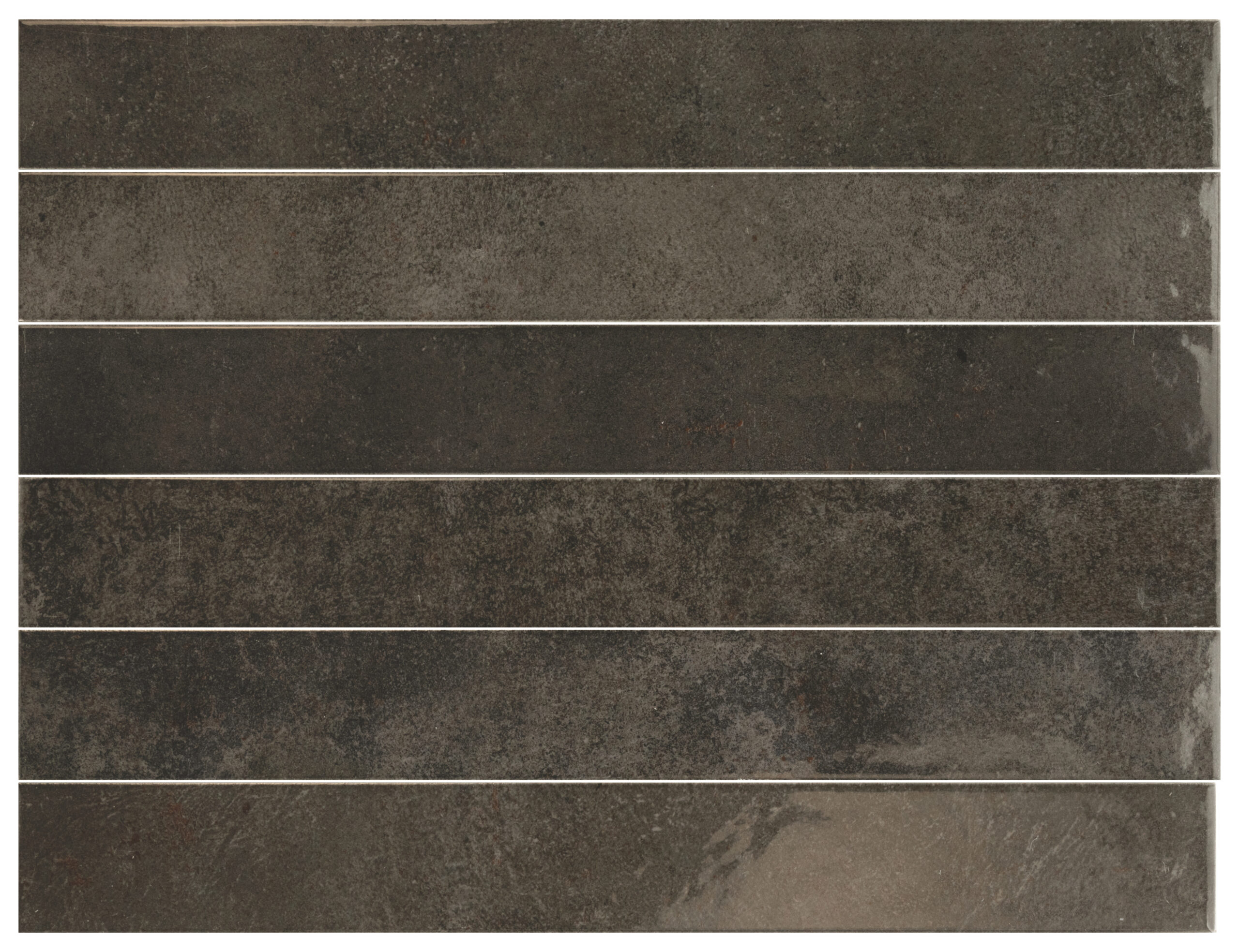 Verticale Soot Black Glossy Spanish Porcelain Subway Tile 0394