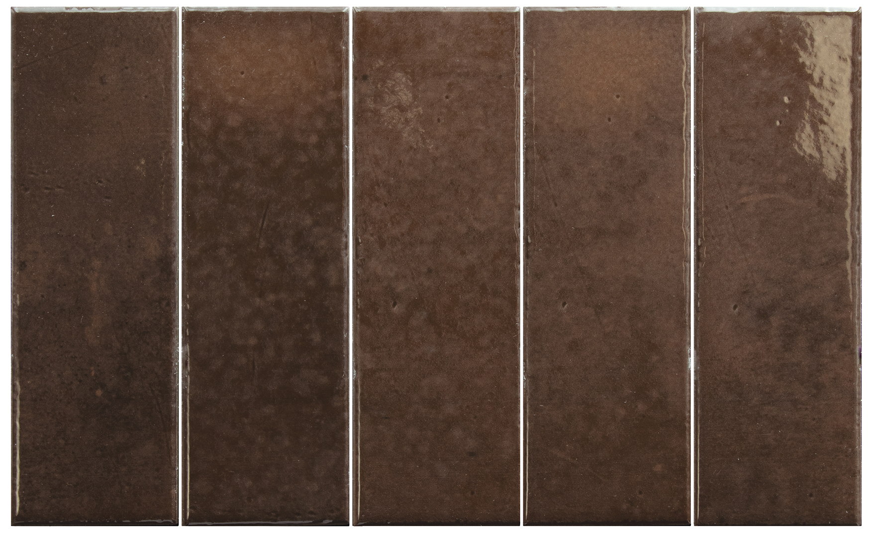 Bohemian Coffee Quartz Brown Glossy Spanish Porcelain Subway Tile 0395