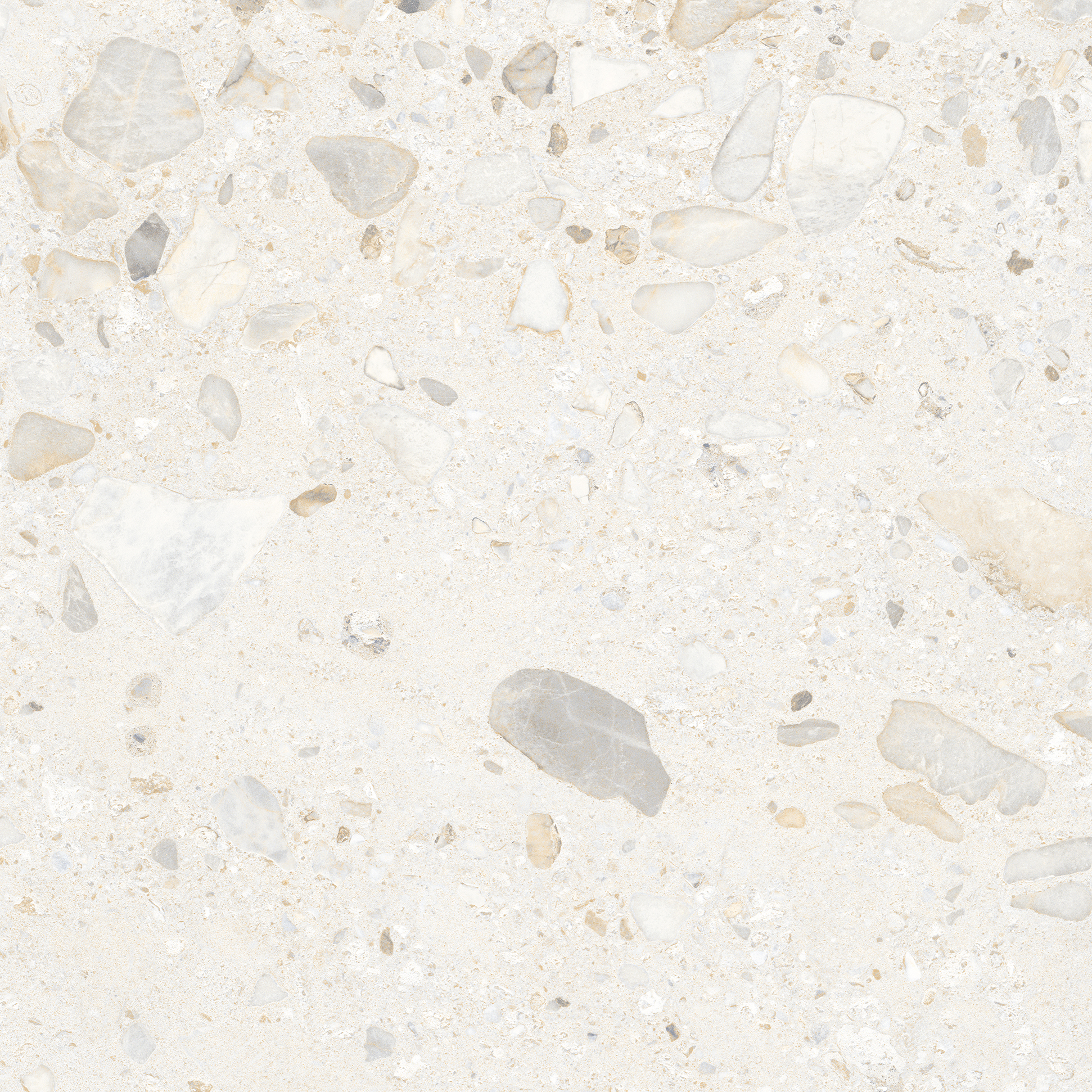 Elliot Ivory Terrazzo Look Matt Rectified Porcelain Tile 0420