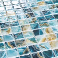 Breeze Ocean Brick Spanish Polyurethane Cord Glass Pool-Mosaic 7866