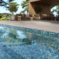 Breeze Ocean Brick Spanish Polyurethane Cord Glass Pool-Mosaic 7866