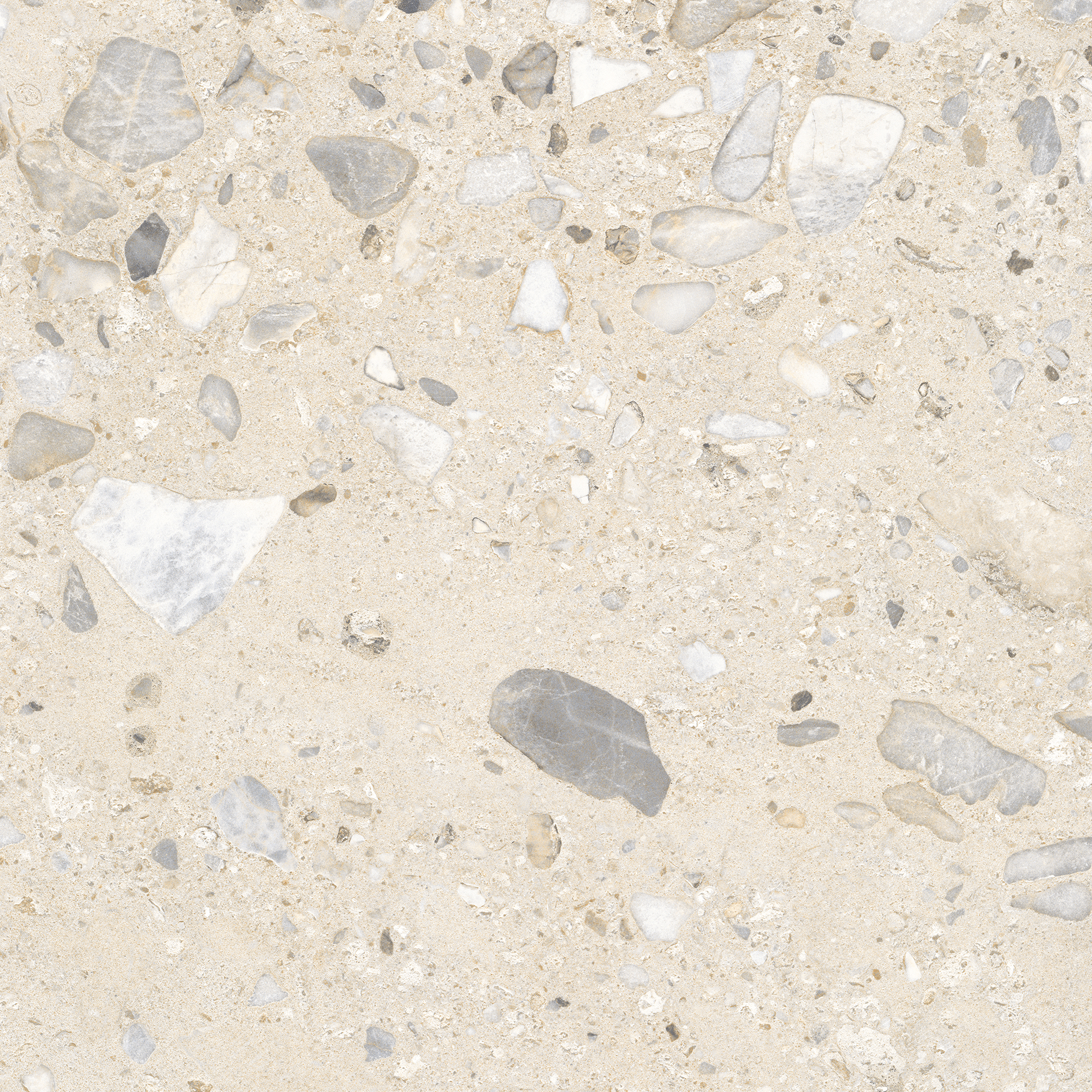 Elliot Beige Terrazzo Look Matt Rectified Porcelain Tile 0421