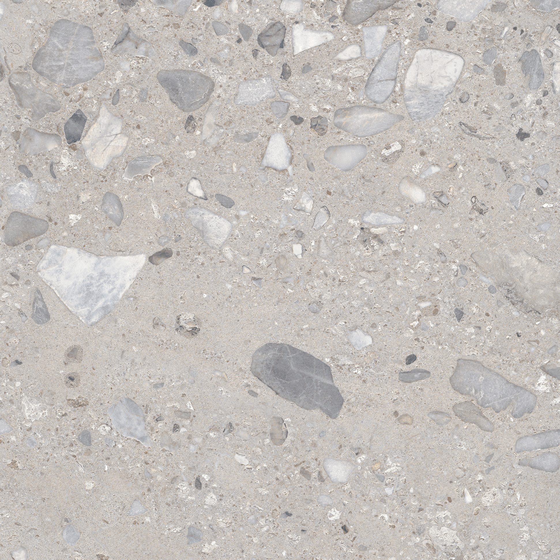 Elliot Grey Terrazzo Look Matt Rectified Porcelain Tile 0419