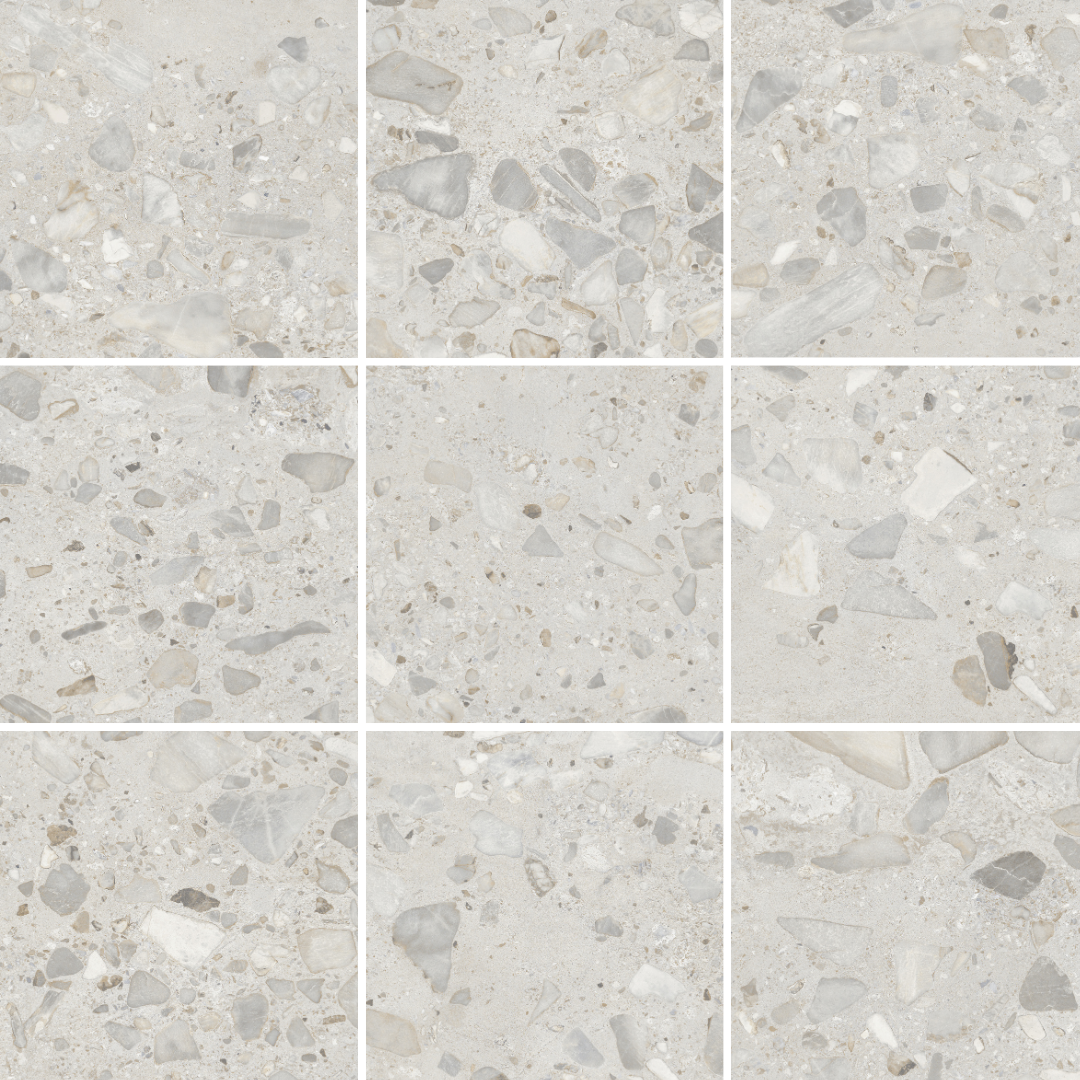 Elliot Ivory Terrazzo Look Matt Rectified Porcelain Tile 0420