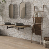 Gobi White Crazy Pave Look Matt Spanish Porcelain Tile 0351