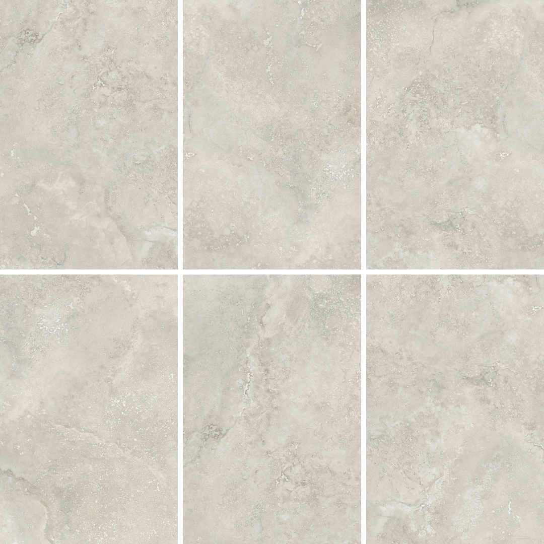 White Travertine Look Matt Rectified Porcelain Tile 2851