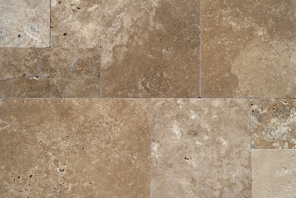 Blendstone Tumbled French Pattern Travertine Tile 8892