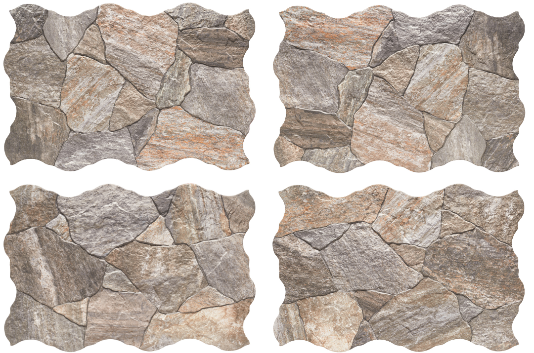 Deva Grey Crazy Crazy Pave Look Matt Spanish Porcelain Tile 0518