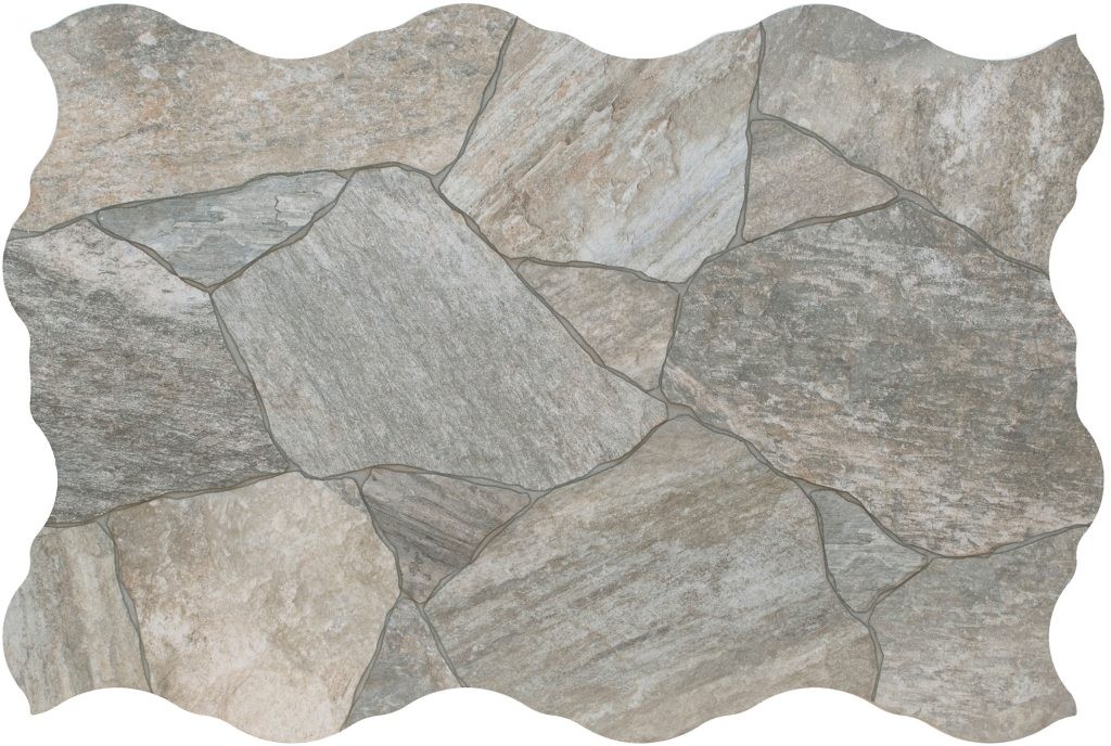 Deva Grey Crazy Crazy Pave Look Matt Spanish Porcelain Tile 0518