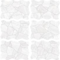 Deva White Crazy Crazy Pave Look Matt Spanish Porcelain Tile 0517