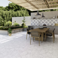 Deva White Crazy Crazy Pave Look Matt Spanish Porcelain Tile 0517