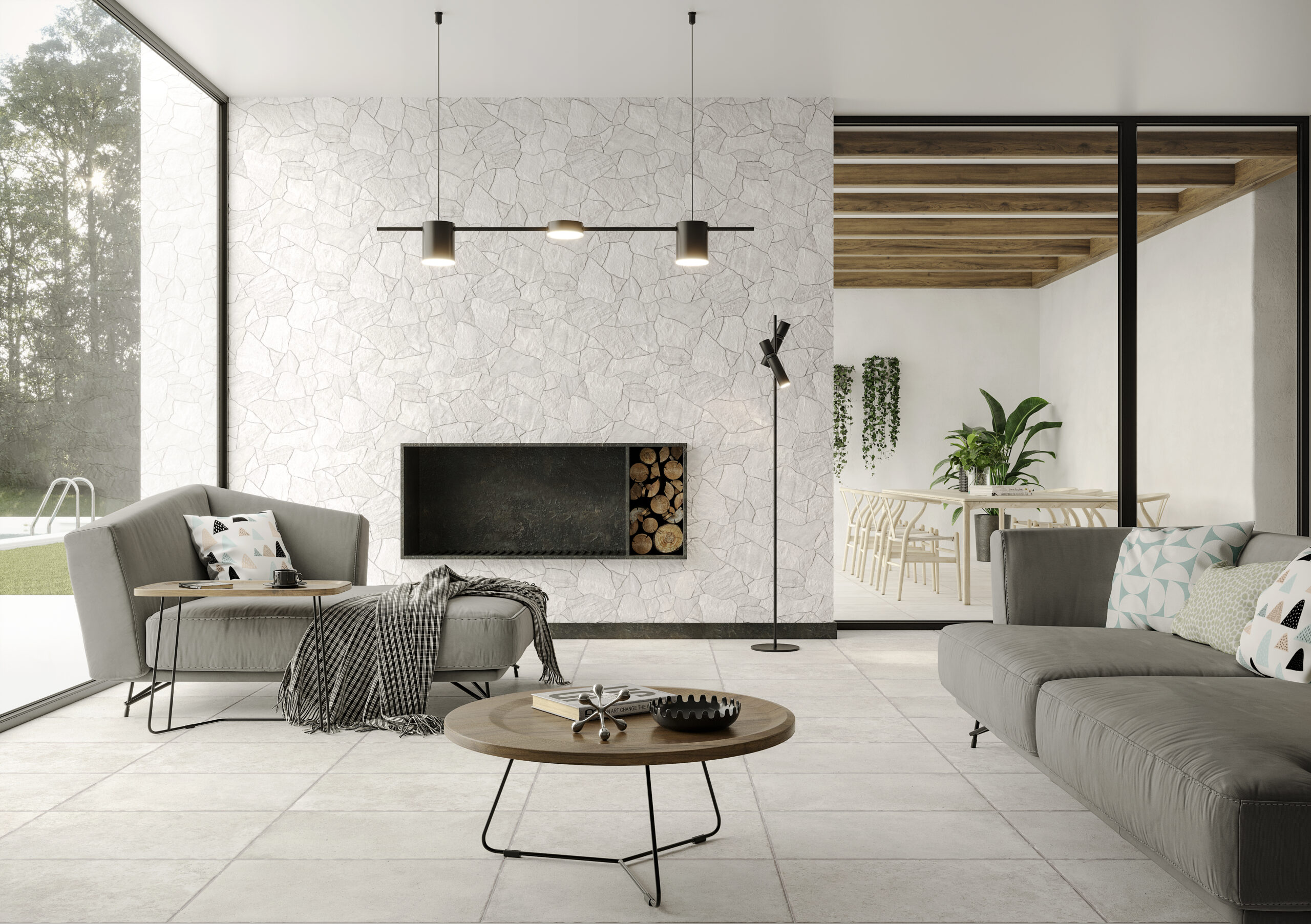 Deva White Crazy Crazy Pave Look Matt Spanish Porcelain Tile 0517