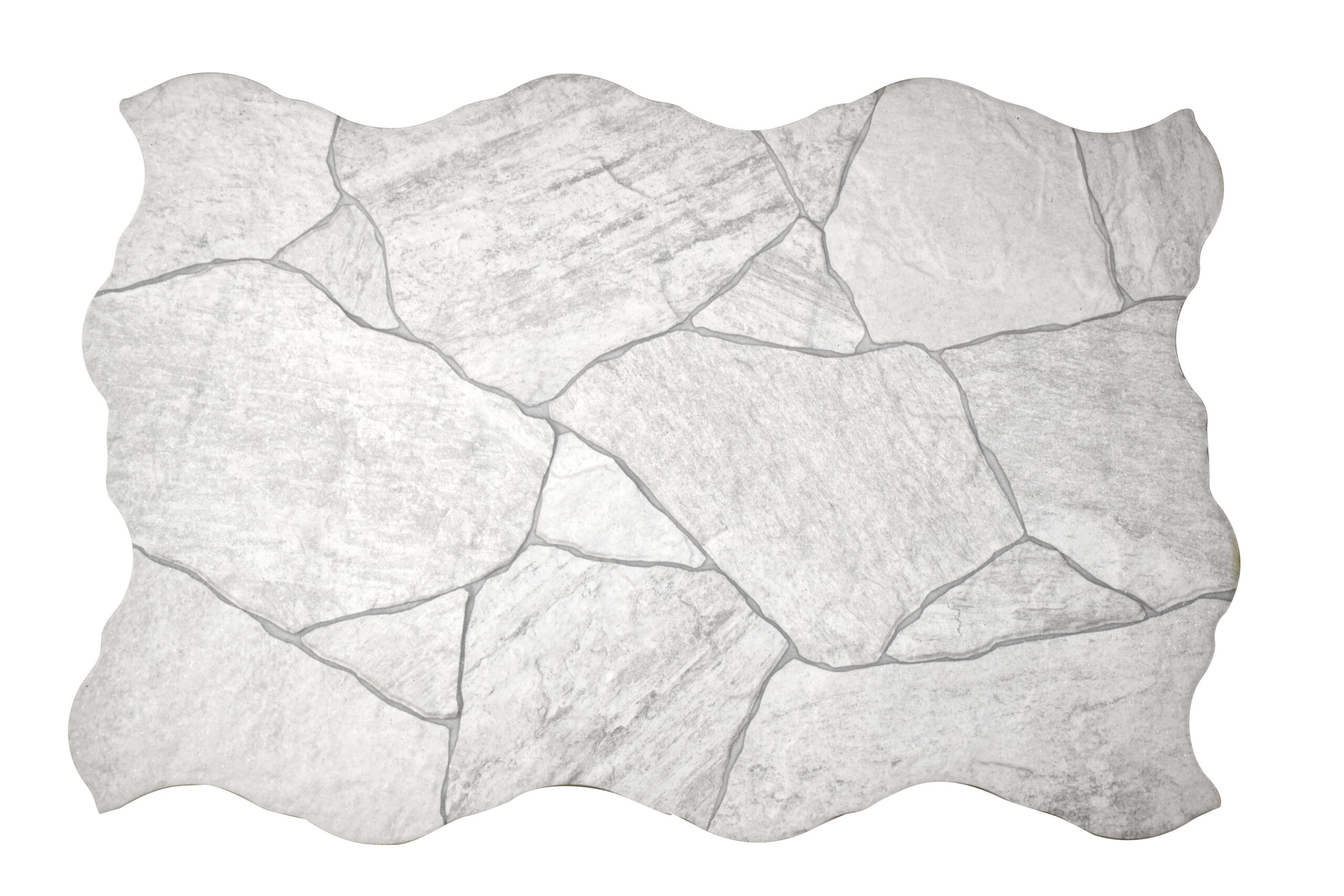 Deva White Crazy Crazy Pave Look Matt Spanish Porcelain Tile 0517