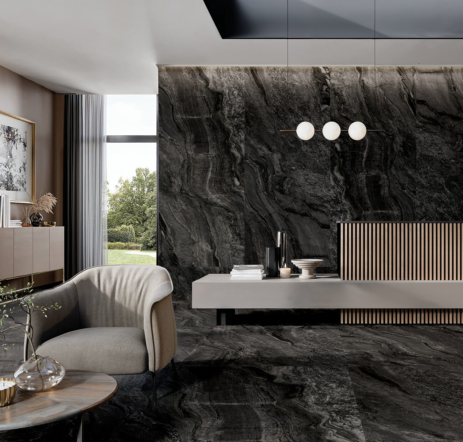 Graniti Dark Paradise Matt Italian Rectified Porcelain Tile 0478