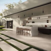 Ivory Concrete Look Anti Slip Italian Rectified Porcelain Tile 0502
