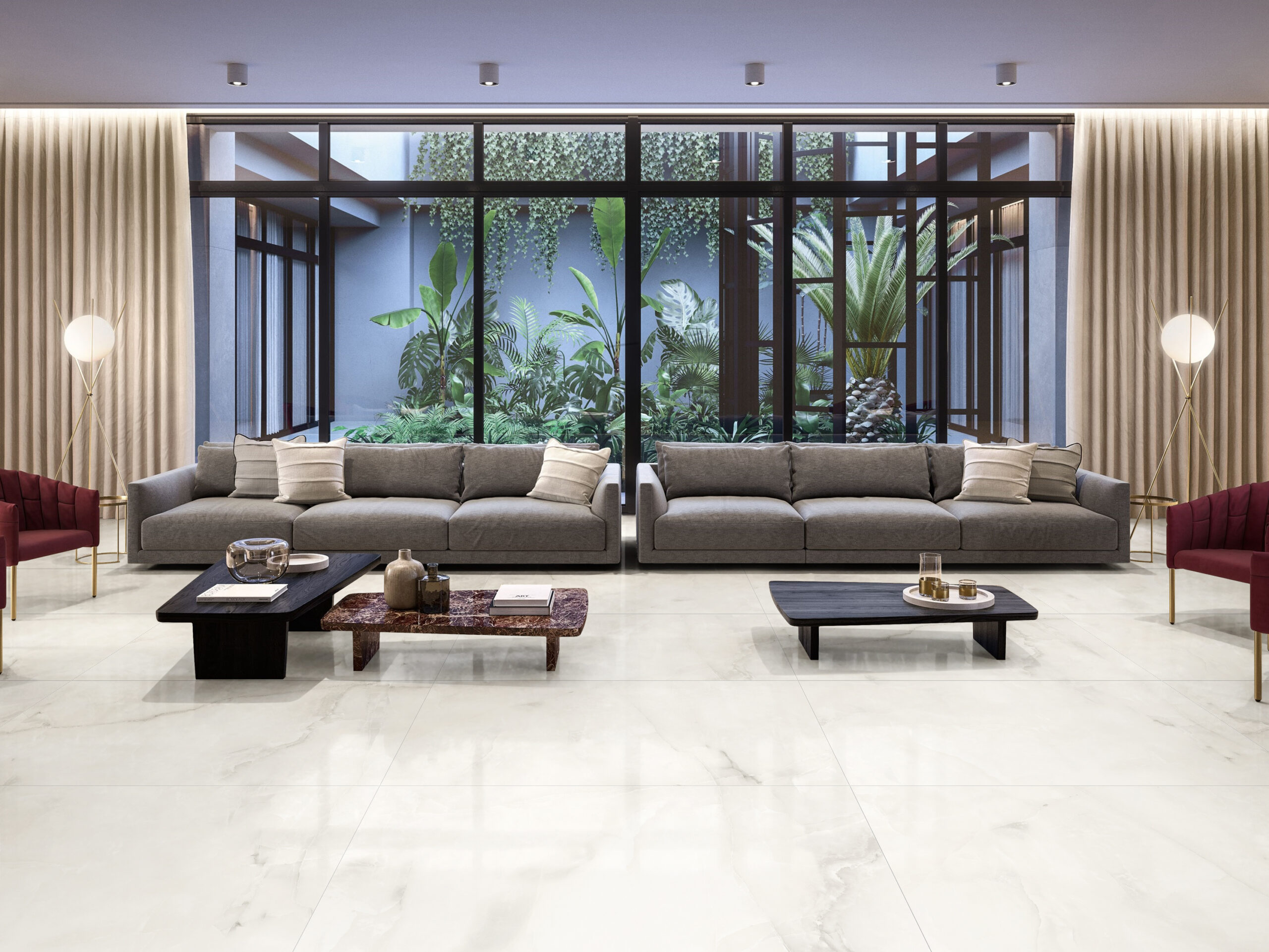 Jada Light Marble Look Polished Rectified Porcelain Tile 0565
