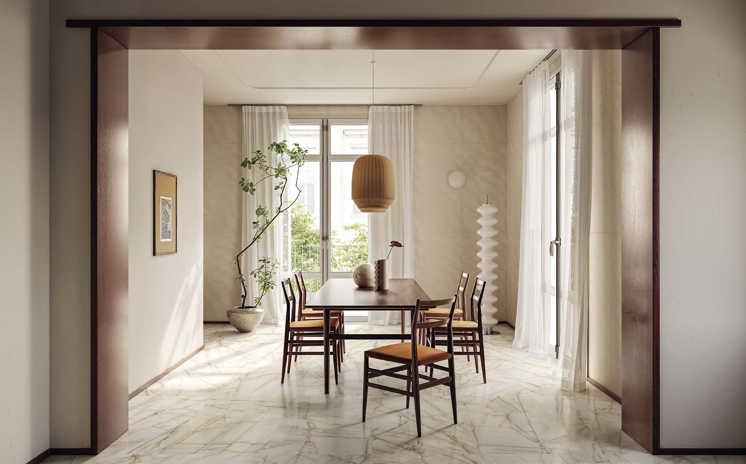 Palazzo Rosa Bellissimo Marble Look Matt Italian Rectified Porcelain Tile 0532