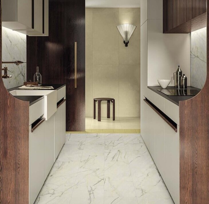 Palazzo Verde Orientale Marble Look Matt Italian Rectified Porcelain Tile 0533