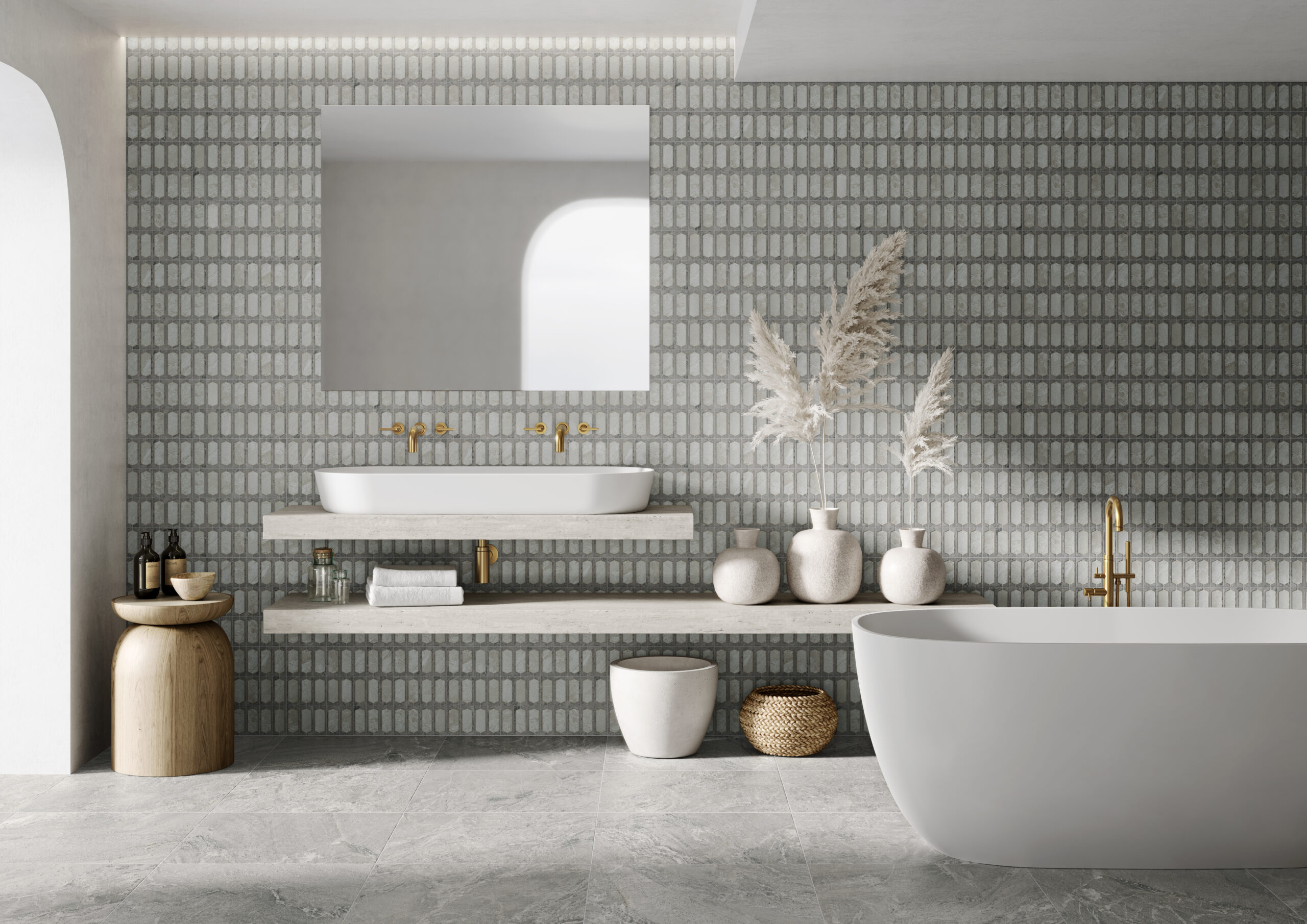 Saami Deco Grey Spanish Porcelain Wall Tile 0520