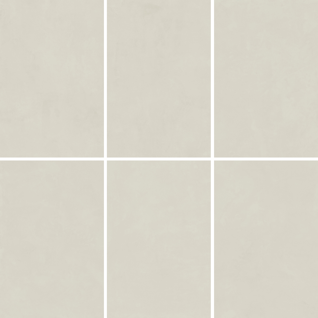 Soft Light Grey Brushed Cement Look Italian Rectified Porcelain Tile 0514