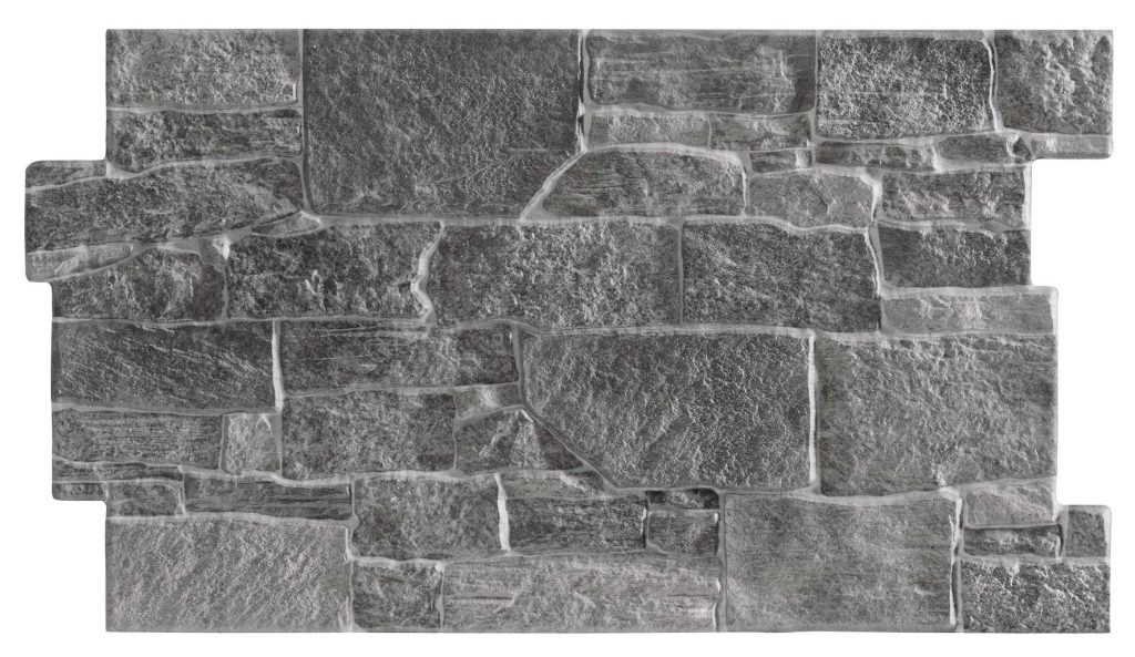 Stones Charcoal Interlocking Ledgestone Look Spanish Porcelain Wall Tile 0522