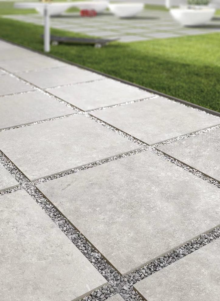 Villa Stone Grey Anti Slip Rectified Porcelain Tile 2877