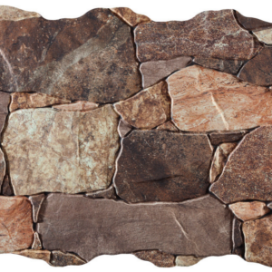 Britania Ocre Crazy Paving Stone Look Textured 3D Effect Spanish Porcelain Wall Tile 0553