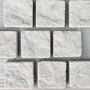 White Cobbled Sandstone Split Surface 0601