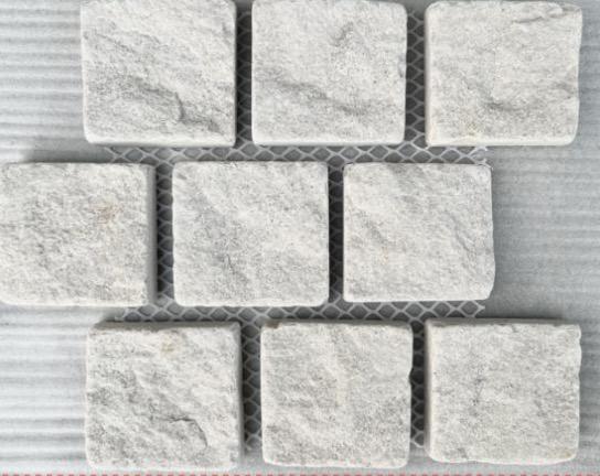White Cobbled Sandstone Split Surface 0601