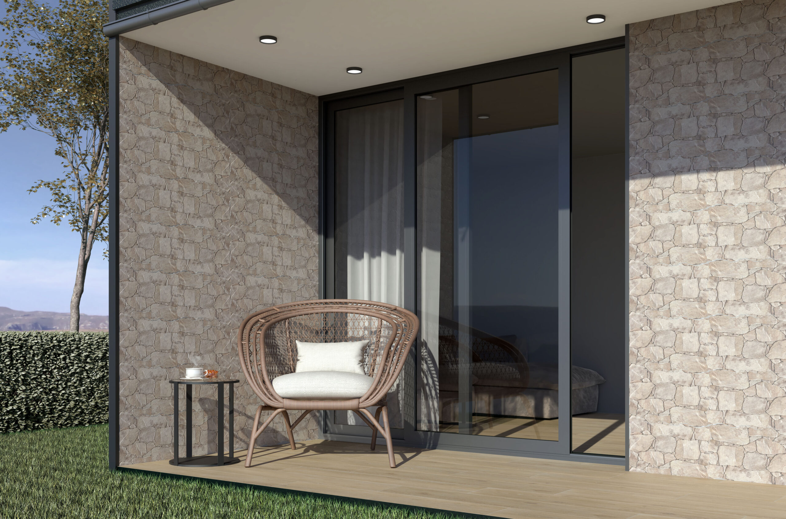 Britania Arena Crazy Paving Stone Look Textured 3D Effect Spanish Porcelain Wall Tile 0552