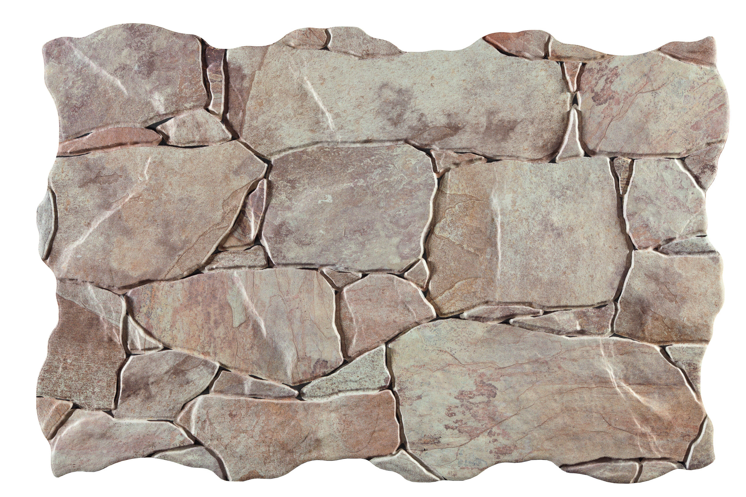 Britania Arena Crazy Paving Stone Look Textured 3D Effect Spanish Porcelain Wall Tile 0552
