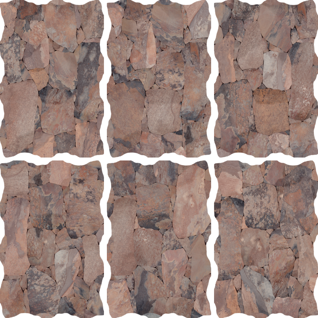 Britania Marengo Crazy Paving Stone Look Textured 3D Effect Spanish Porcelain Wall Tile 0550