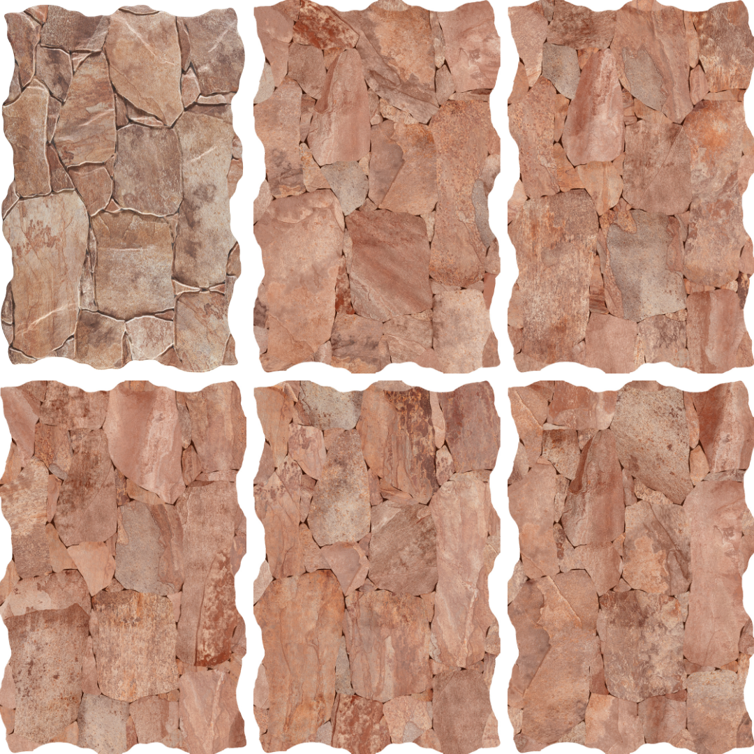 Britania Noce Crazy Paving Stone Look Textured 3D Effect Spanish Porcelain Wall Tile 0551